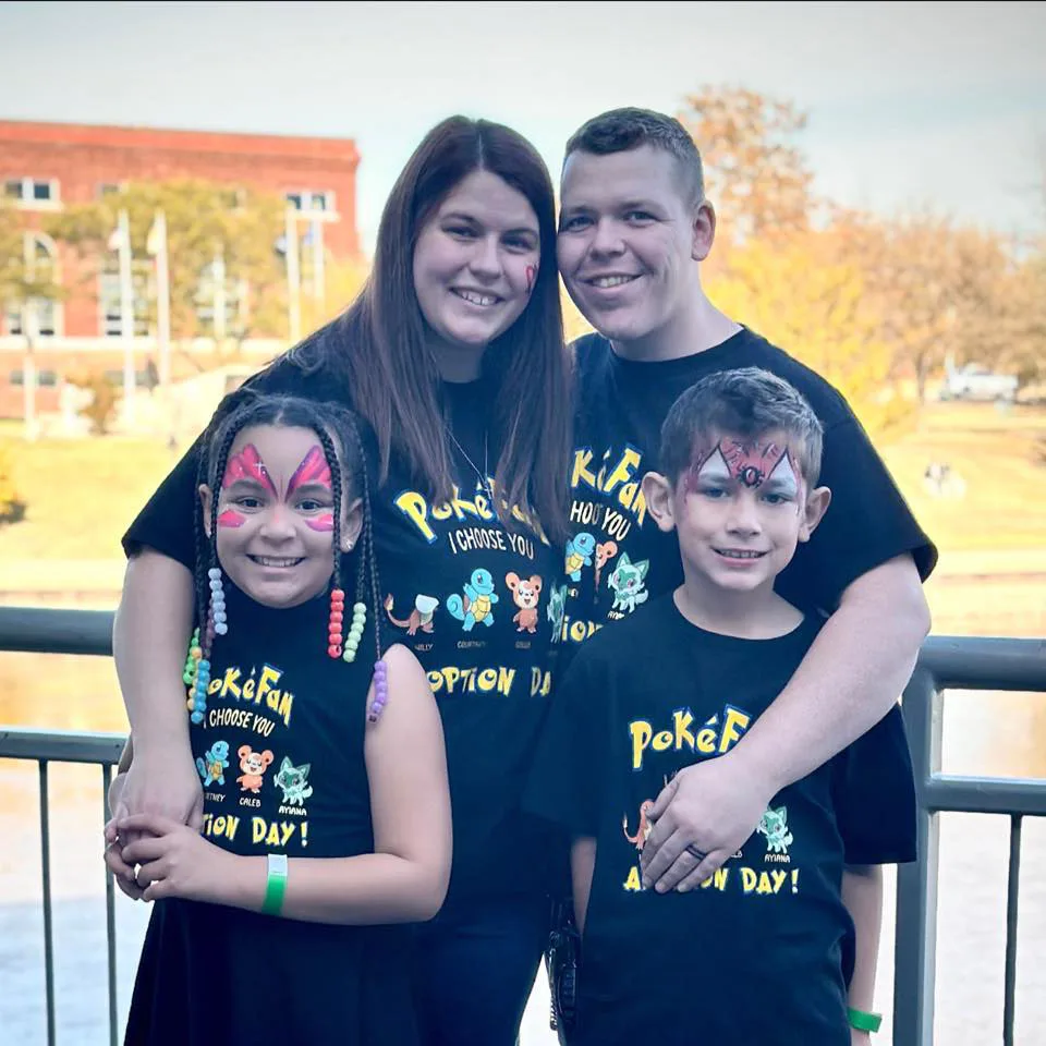 happy family celebrating national adoption day