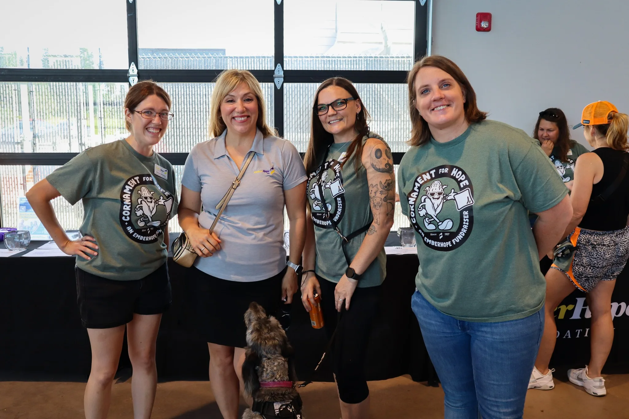 Erica Whitney, Nickaila Sandate, Victoria Arnce, and Charissa Wall attend the Cornament for Hope