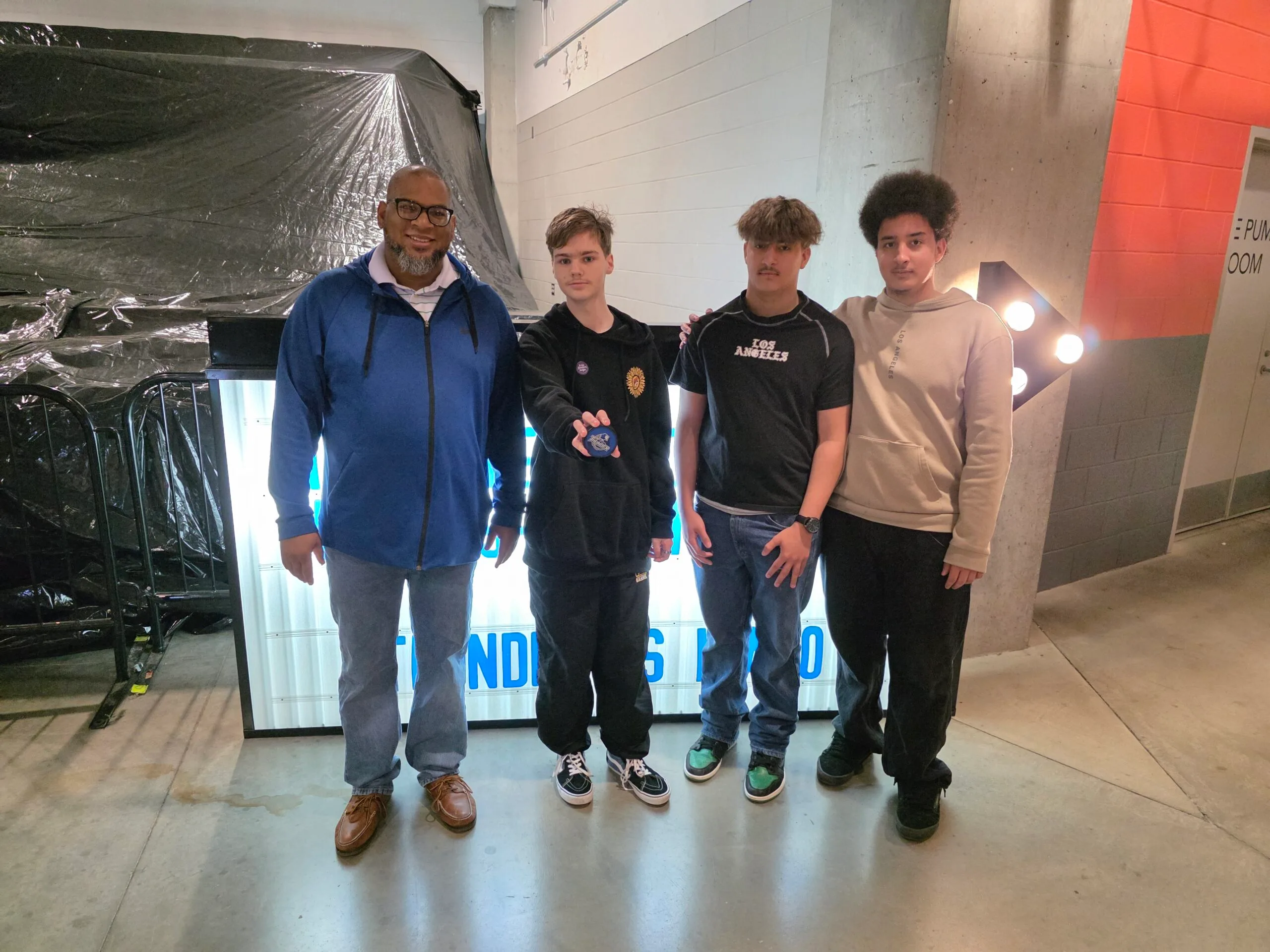 Emberhope group at Wichita Thunder game