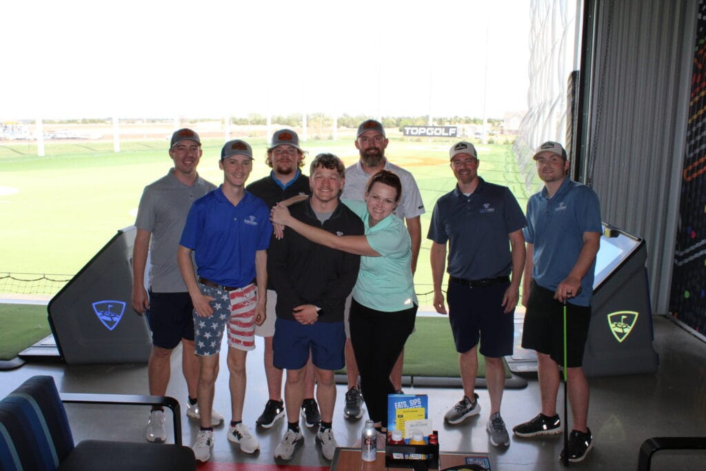 The team at Climate Shield Home Exteriors having fun at Topgolf!