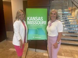 Chief Admin Officer, Jamie Riojas, and EmberHope CEO, Nickaila Sandate, at the Kansas/Missouri Leadership Summit
