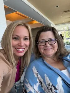 Shannon Caton and Jamie Riojas at the Change Management Training