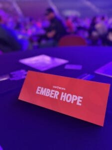 An EmberHope sign at GLS